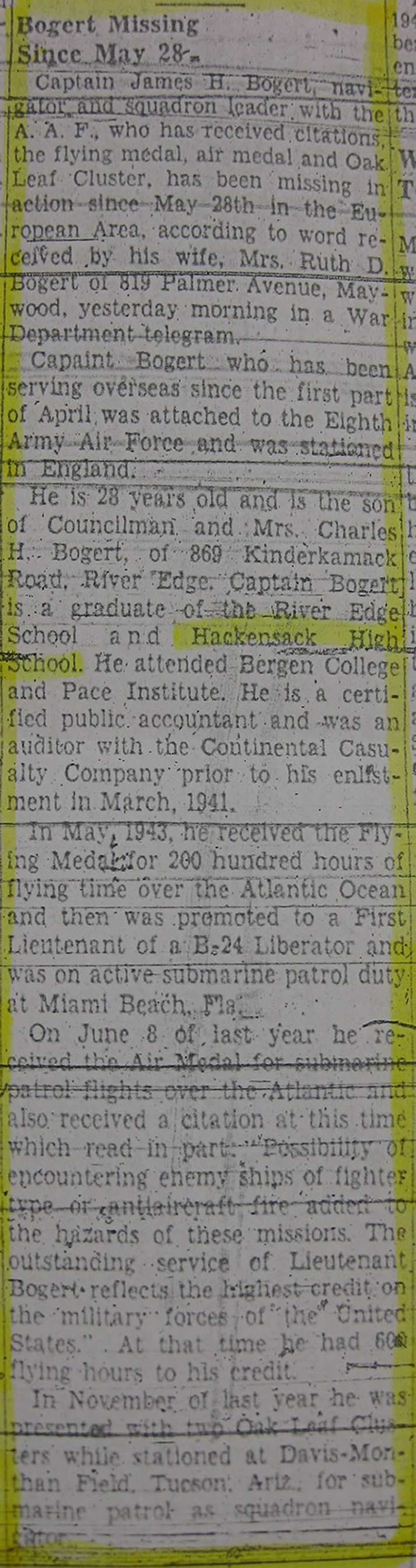 The Bergen Evening Record